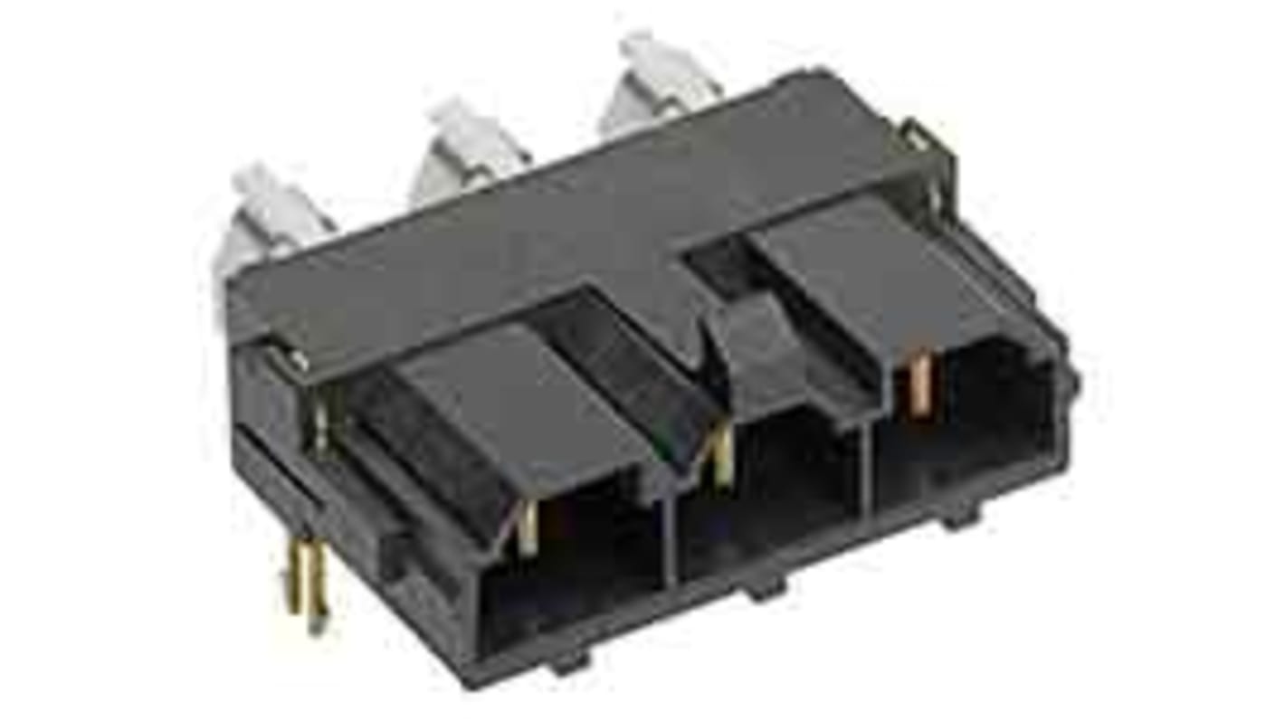Molex Mini-Fit Sr. Series Right Angle Through Hole PCB Header, 4 Contact(s), 10.0mm Pitch, 1 Row(s), Shrouded