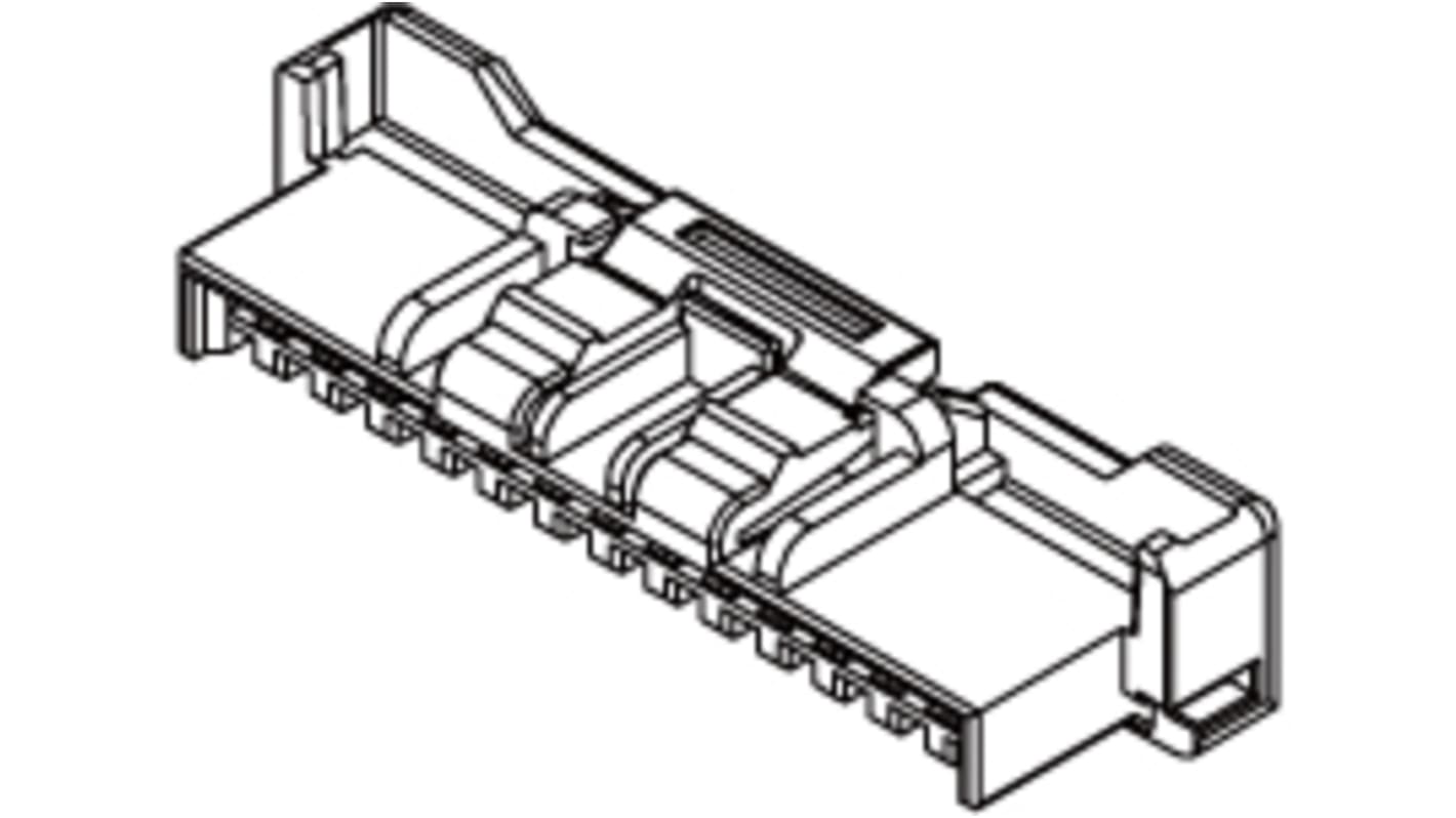 Molex Female Crimp Connector Housing, 2mm Pitch, 4 Way, 1 Row