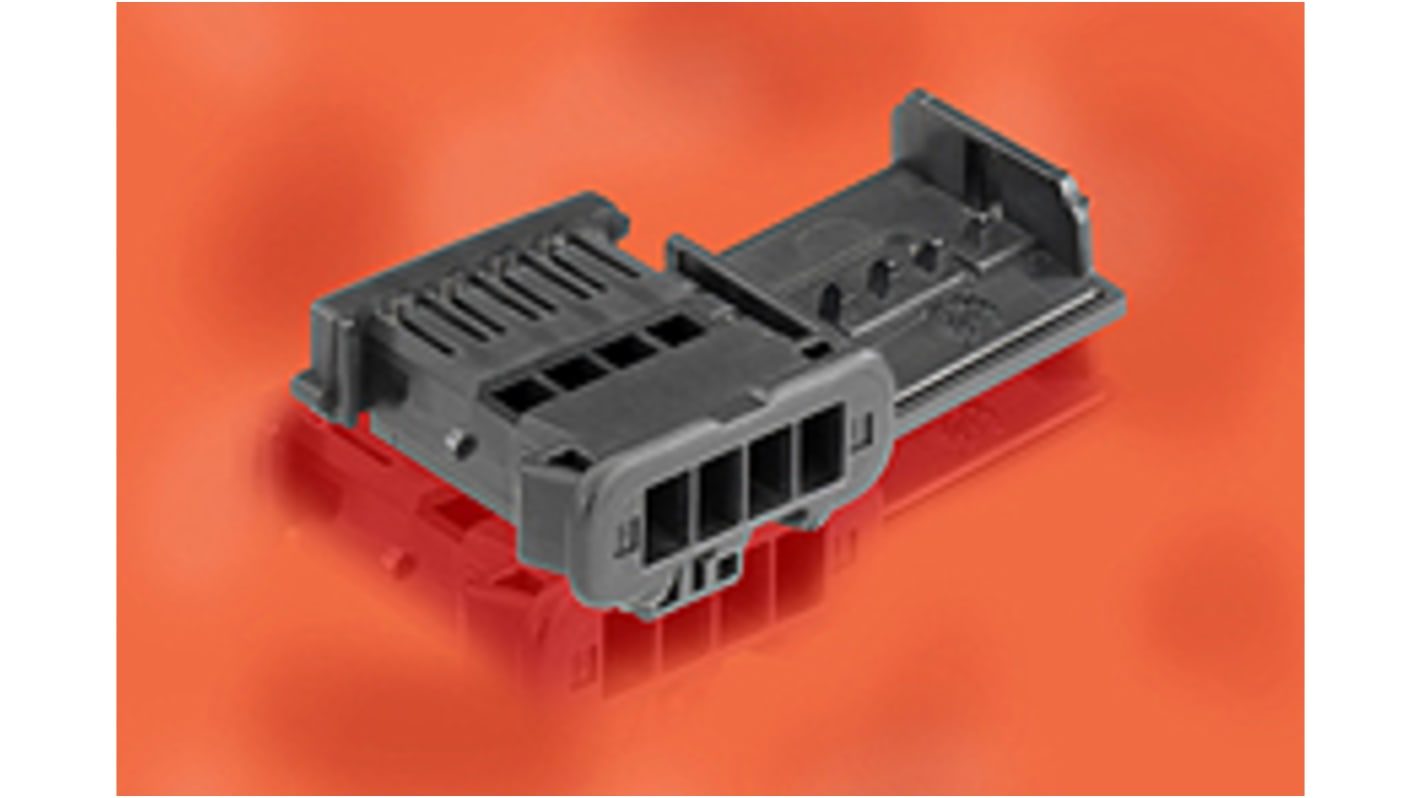 Molex Automotive Connector Socket Black Cable Mount 4 Way, Crimp Termination 98817-1041