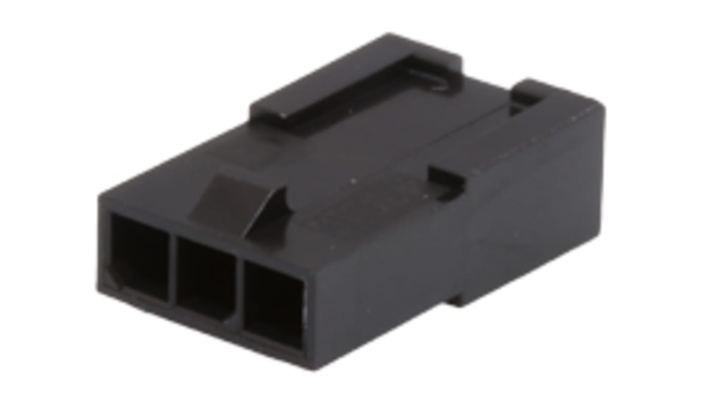 Molex Female Crimp Connector Housing, 3mm Pitch, 3 Way, 1 Row