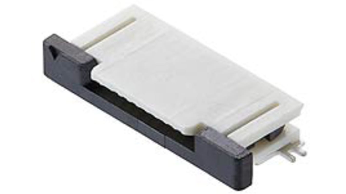 Molex FPC连接器, 母座, 22p, 0.5mm间距, 单排, SMT安装, 直角, 500mA, 50 V