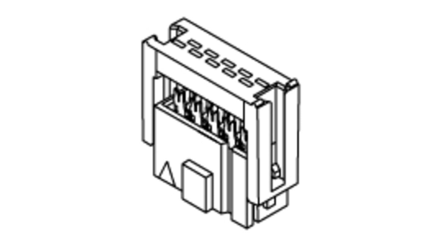 Molex IDC连接器, 母座, 26p, 2.54mm间距, 2排, 电缆安装, IDC端接, 直向, QF-50系列