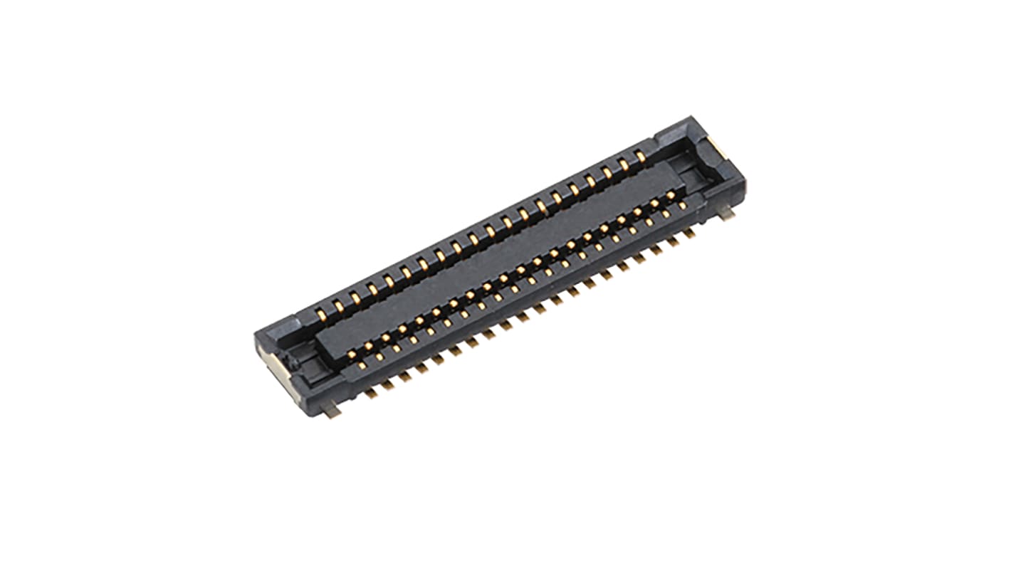 Panasonic A4S Series Surface Mount PCB Socket, 60-Contact, 2-Row, 0.4mm Pitch, Solder Termination