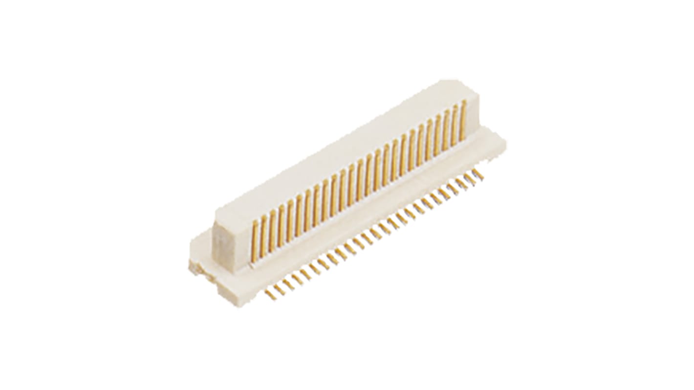 Panasonic P5KS Series Straight Surface Mount PCB Header, 50 Contact(s), 0.5mm Pitch, 2 Row(s), Shrouded