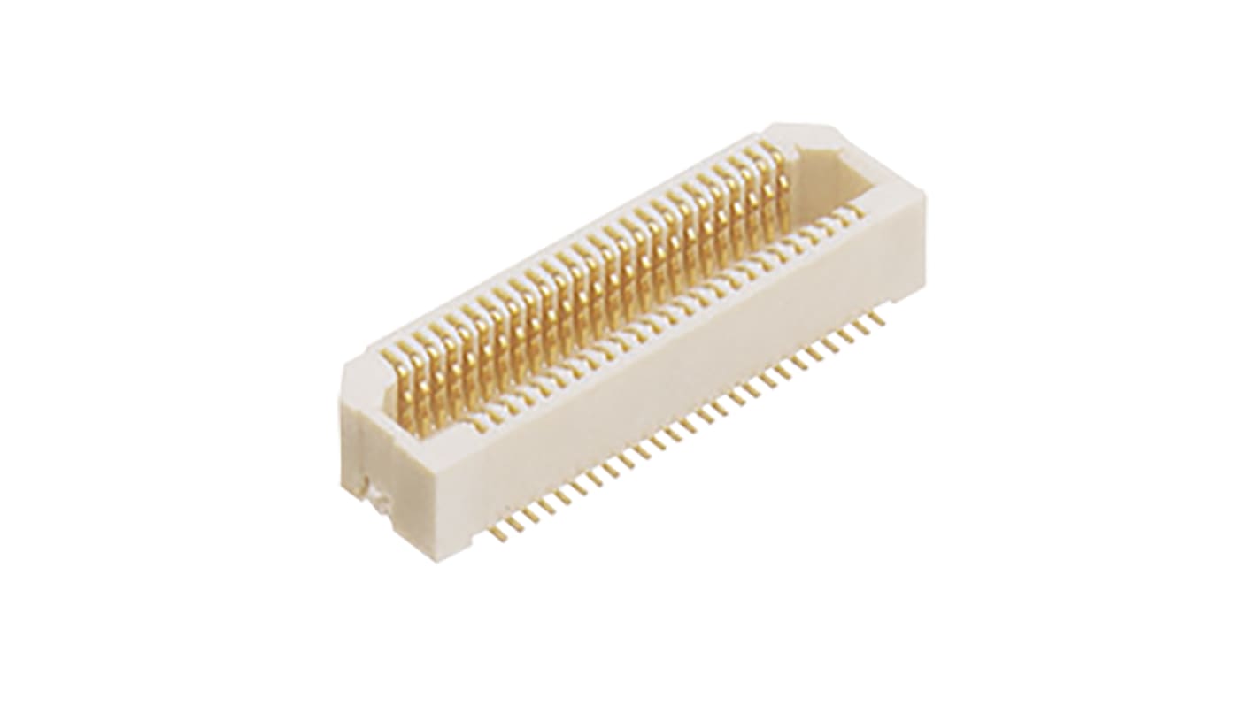 Panasonic P5KS Series Surface Mount PCB Socket, 24-Contact, 2-Row, 0.5mm Pitch, Solder Termination