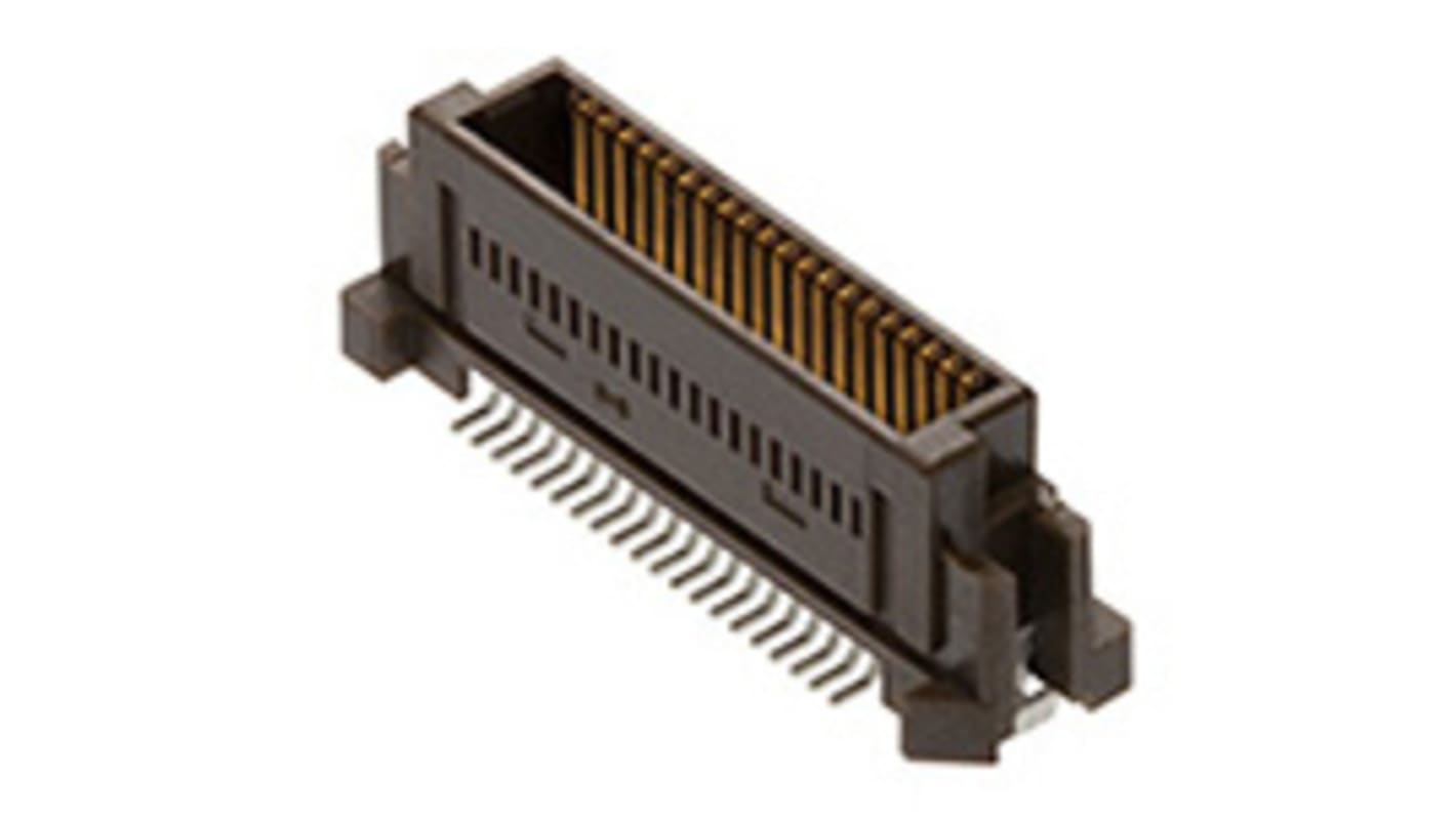 Molex SlimStack Series Straight Surface Mount PCB Header, 160 Contact(s), 0.64mm Pitch, 2 Row(s), Shrouded