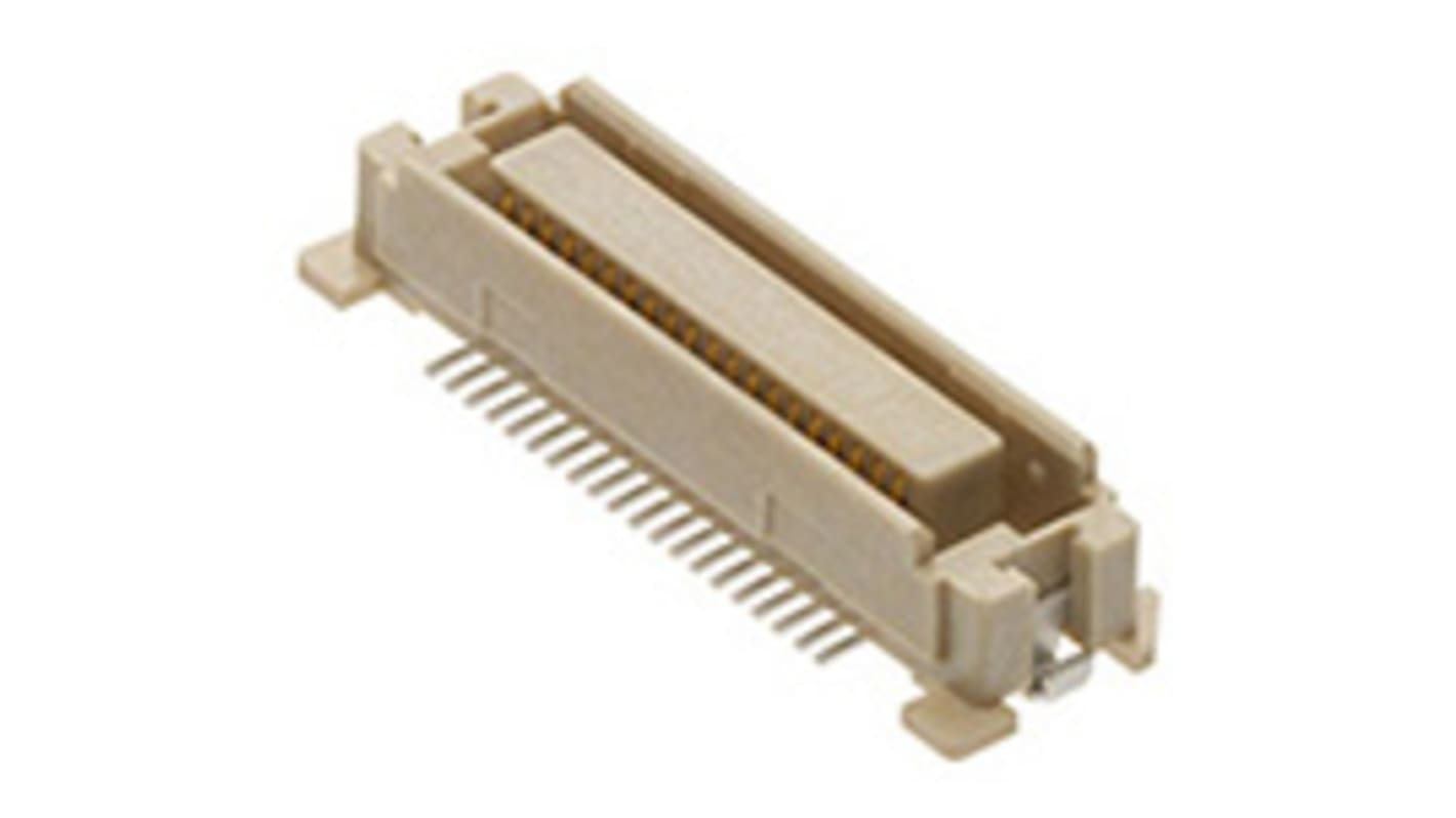 Molex Straight Surface Mount PCB Socket, 60-Contact, 2-Row, 0.64mm Pitch, Solder Termination