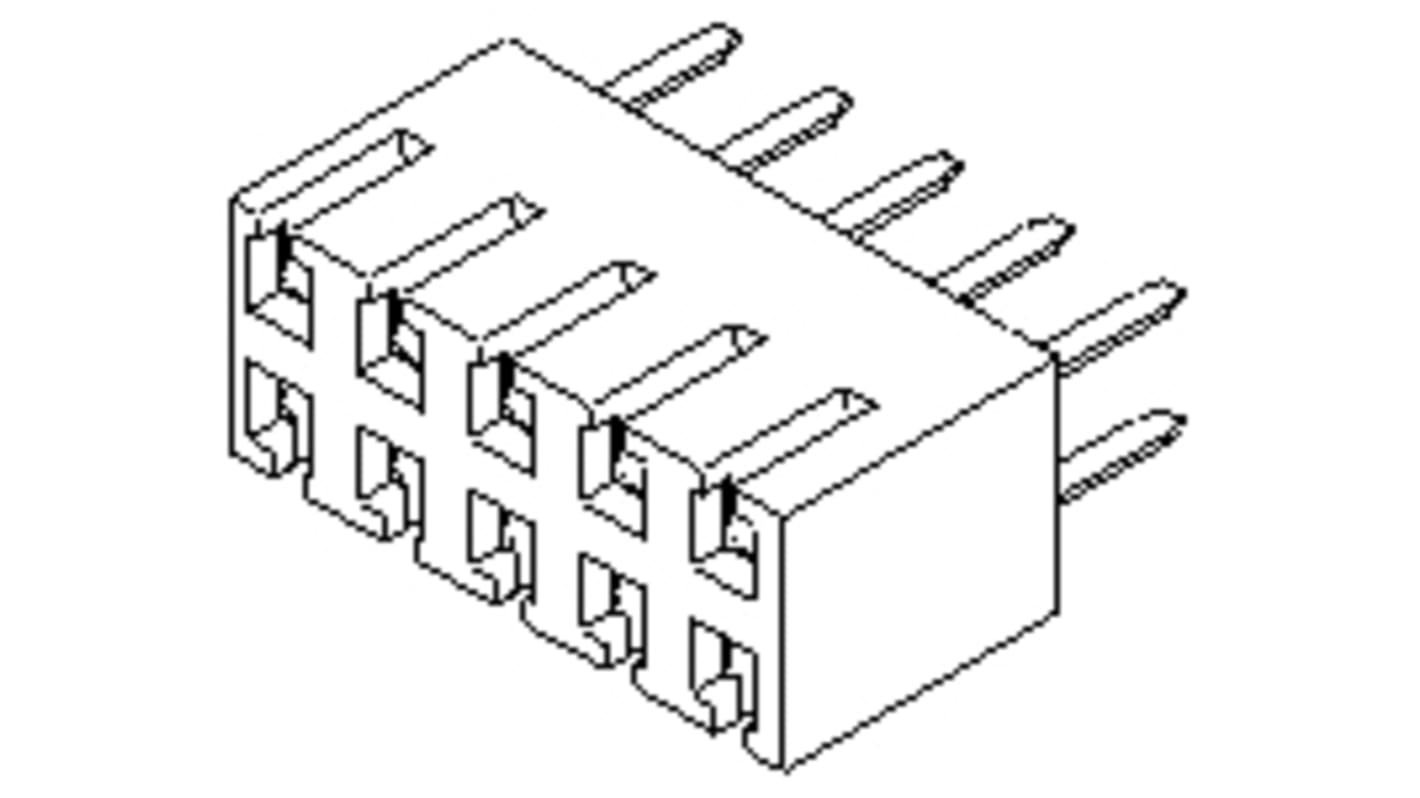 Gniazdo PCB 40 -pinowe 2 -rzędowe raster: 2.54mm Gniazdo PCB Proste Przewlekany