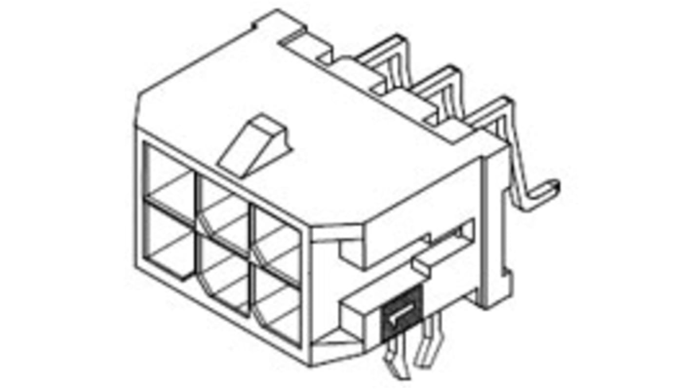 Molex 基板接続用ピンヘッダ 24極 3.0mm 2列 43045-2406