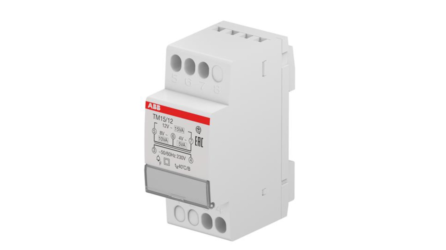 ABB 15W Bell Transformer, CE, 230V Primary, 4 → 12V ac Secondary