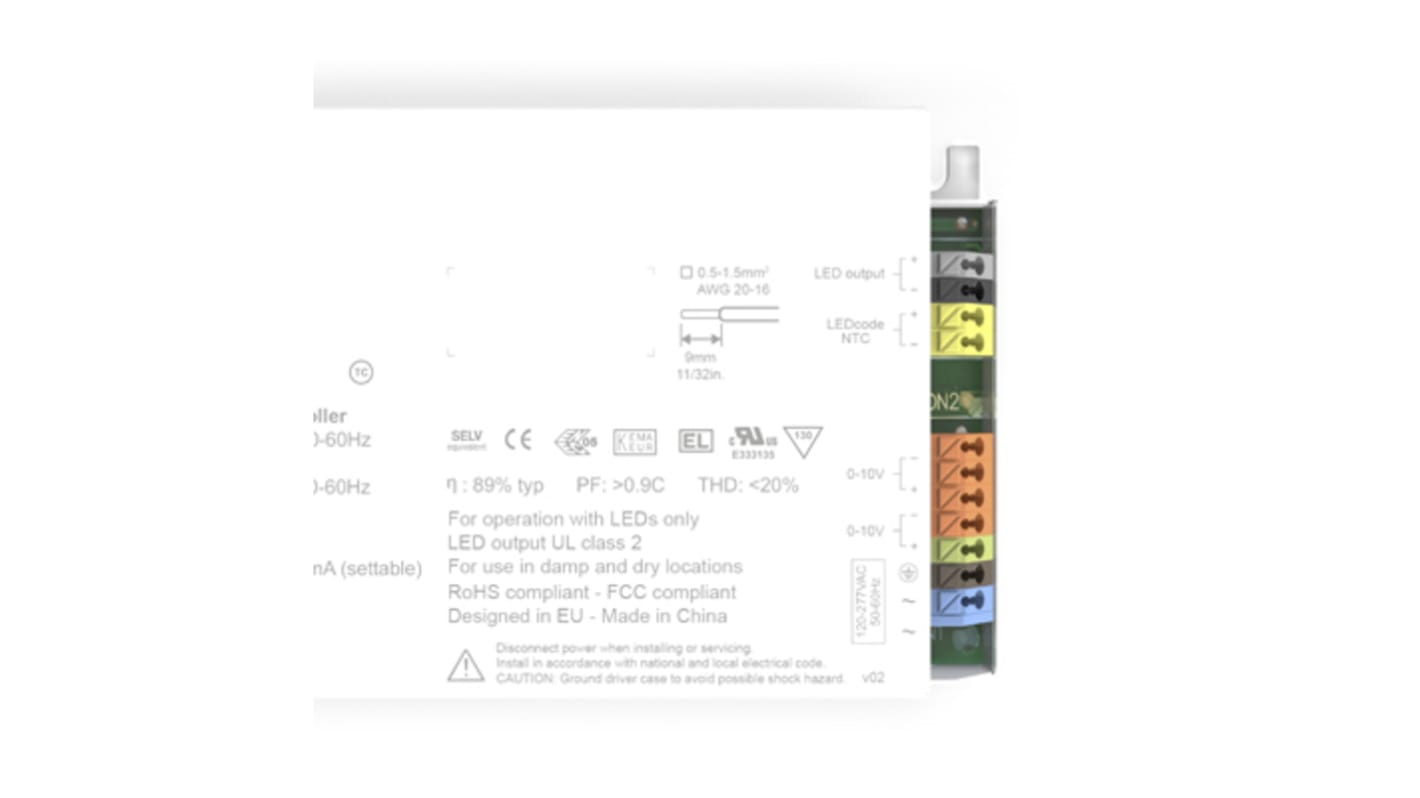 Driver LED corriente constante eldoLED ECOdrive de salidas, IN: 120 → 250 V dc, 120 → 250V (ENEC) V ac,