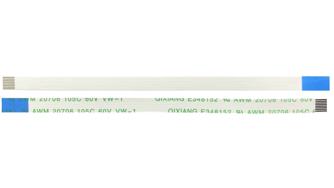 RS PRO FFC Ribbon Cable, 8-Way, 0.5mm Pitch, 50mm Length