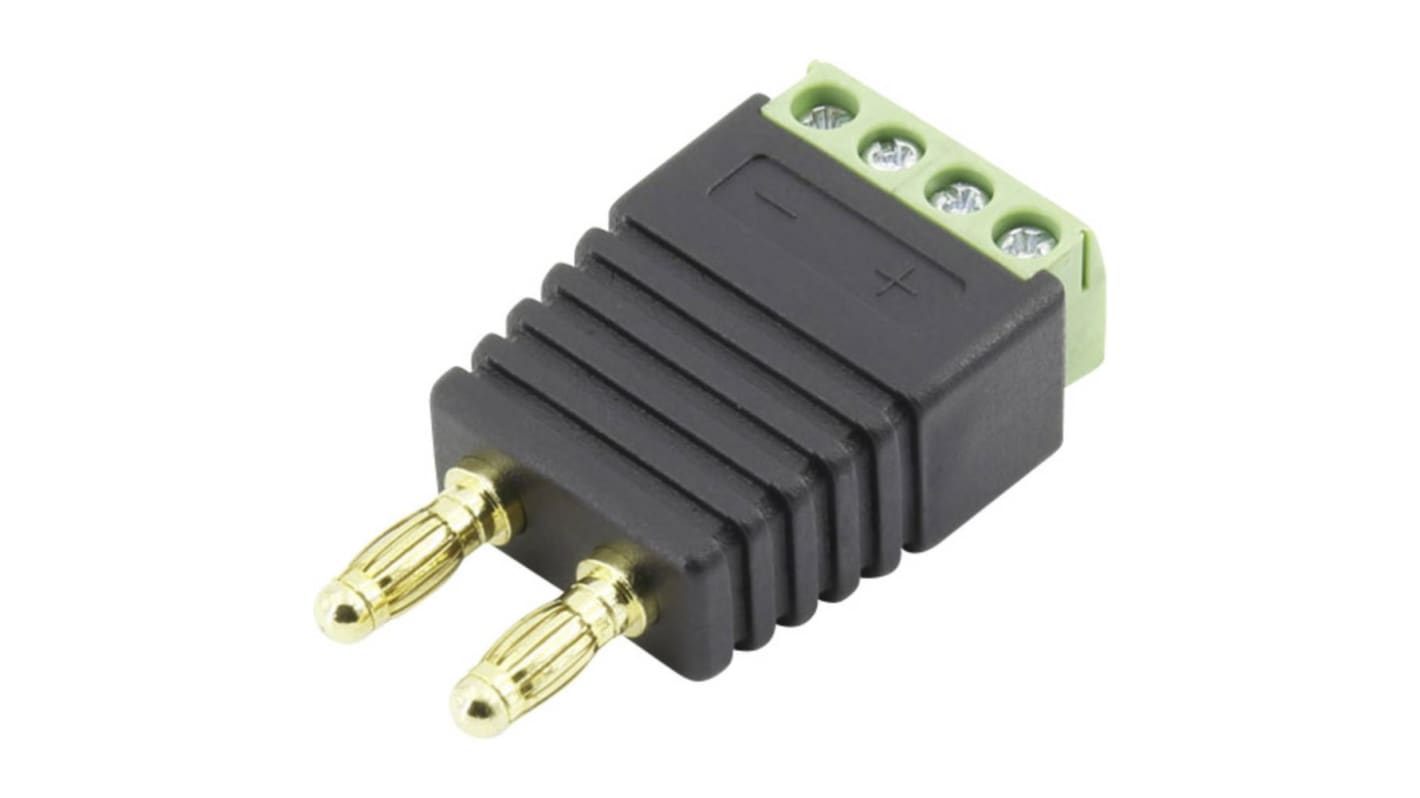 RS PRO, Male Banana Socket With Brass contacts and Gold Plated