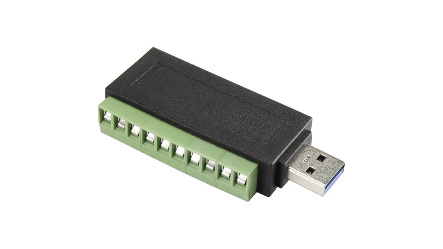RS PRO USB-stik, 2 porte  Porte Version 3.0, Han, Kabelmontering, 30,0 V., 1.0A