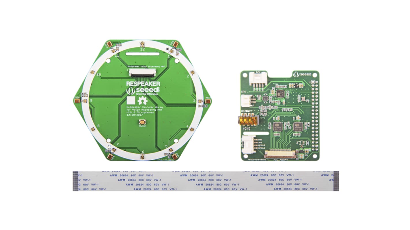 Seeed Studio ReSpeaker 6 Microphone Circular Array Add On Board for Raspberry Pi