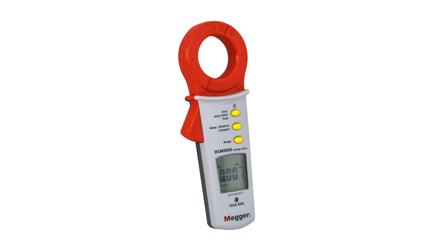 Megger DCM305E Clamp Meter, Max Current 100A ac CAT III 300V