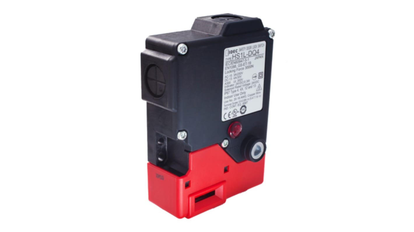 Interruttore di interblocco a solenoide Idec HS1L, 1NC/1NC + 1NO + 1NO, IP67