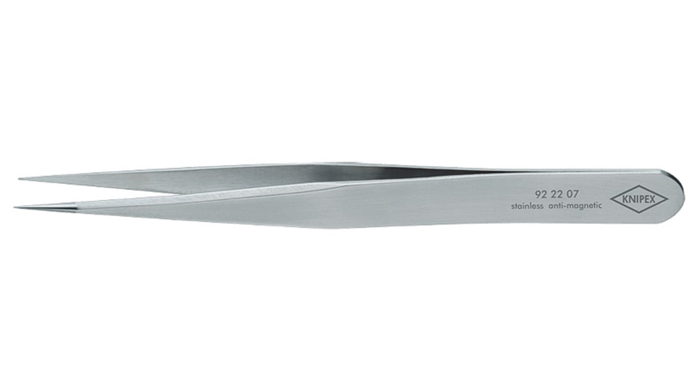 Knipex 115, Stainless Steel, Extra Fine; Straight, Tweezer