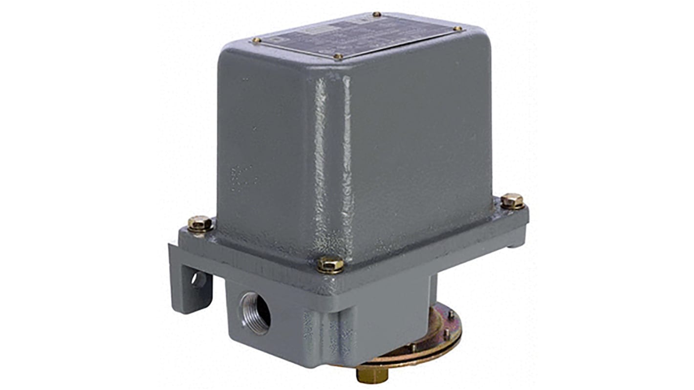 Telemecanique Sensors Pressure Switch, 90 (Decreasing)psi Min, 15000 (Maximum) psi, 2900 (Decreasing) psi Max, DPST