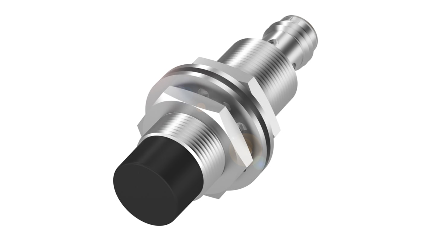 BALLUFF Barrel-Style Proximity Sensor, M18 x 1, 20 mm Detection, PNP-NO Output, 10 → 30 V dc, IP68