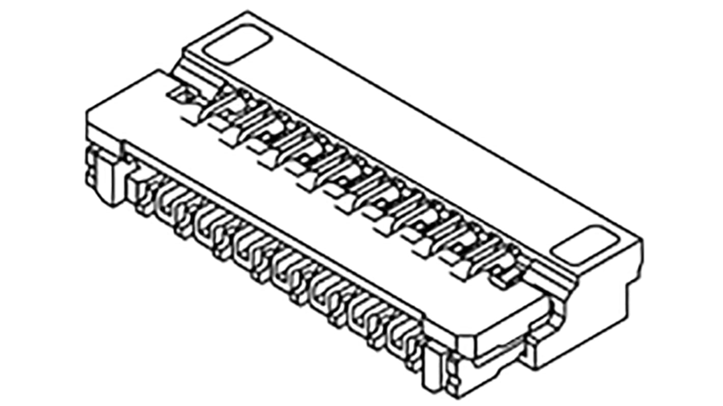 Molex, SMD FPC-Steckverbinder, Buchse, 27-polig / 1-reihig, Raster 0.3mm Lötanschluss