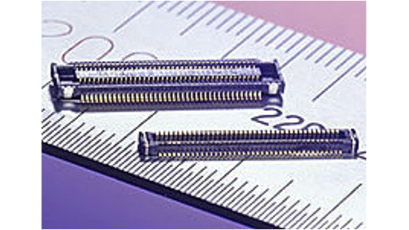 Molex Straight Surface Mount PCB Socket, 20-Contact, 2-Row, 0.4mm Pitch, Solder Termination