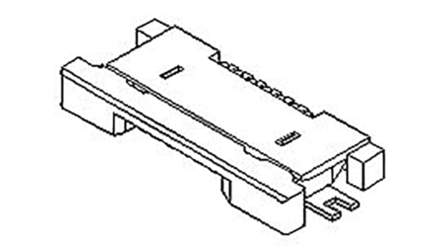 Molex, 54548 0.5mm Pitch 24 Way Right Angle Female FPC Connector, ZIF