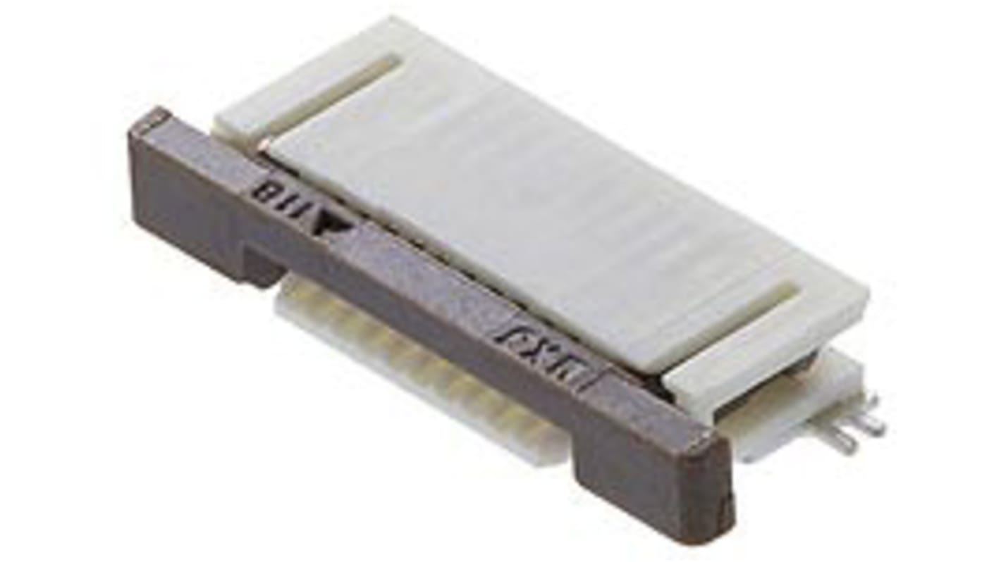 Molex FPC连接器, 母座, 8p, 0.5mm间距, 单排, SMT安装, 直角, 500mA, 50 V