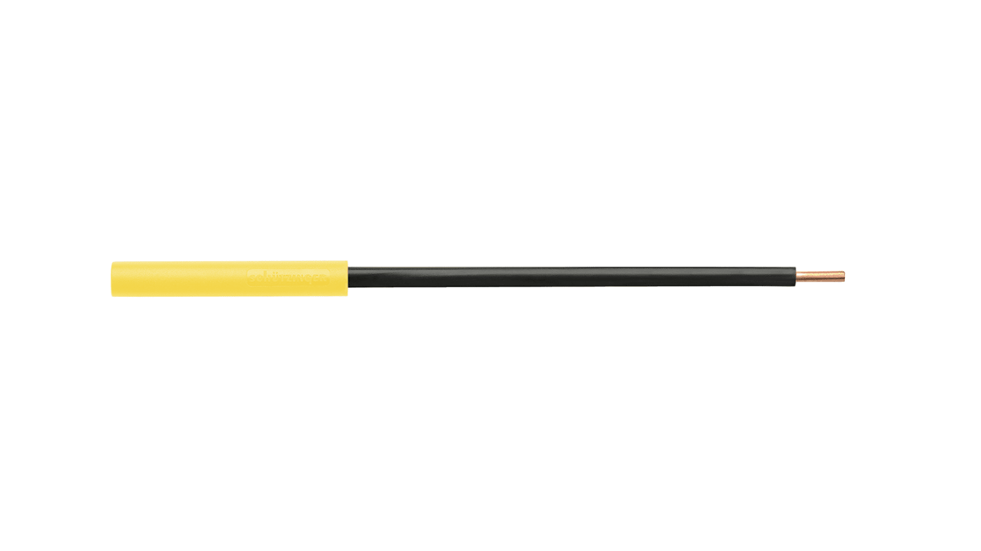 Schutzinger Yellow, Female Banana Socket With Copper contacts and Nickel Plated