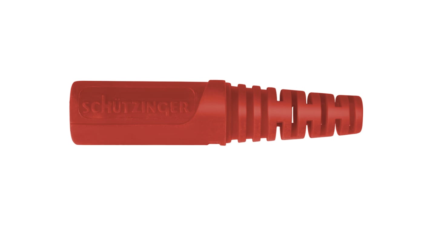 Schutzinger 4 mm香蕉插头耦合器, 红色, 33 V ac, 70V 直流, 32A, 焊接式, 47.5mm长, 镀镍