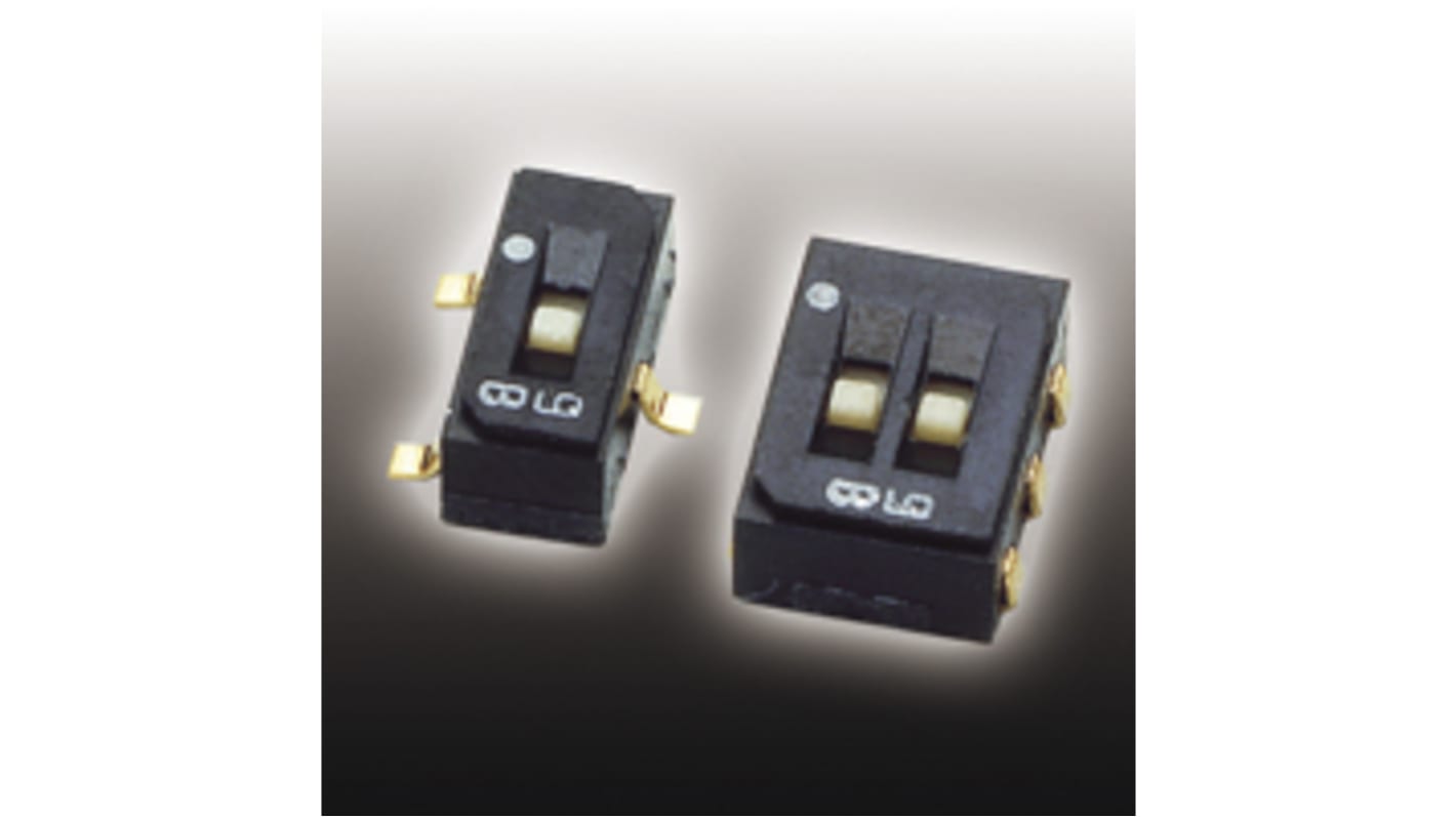 Nidec Components Surface Mount Slide Switch SPDT 100 (Non-Switching) mA, 100 (Switching) mA Slide