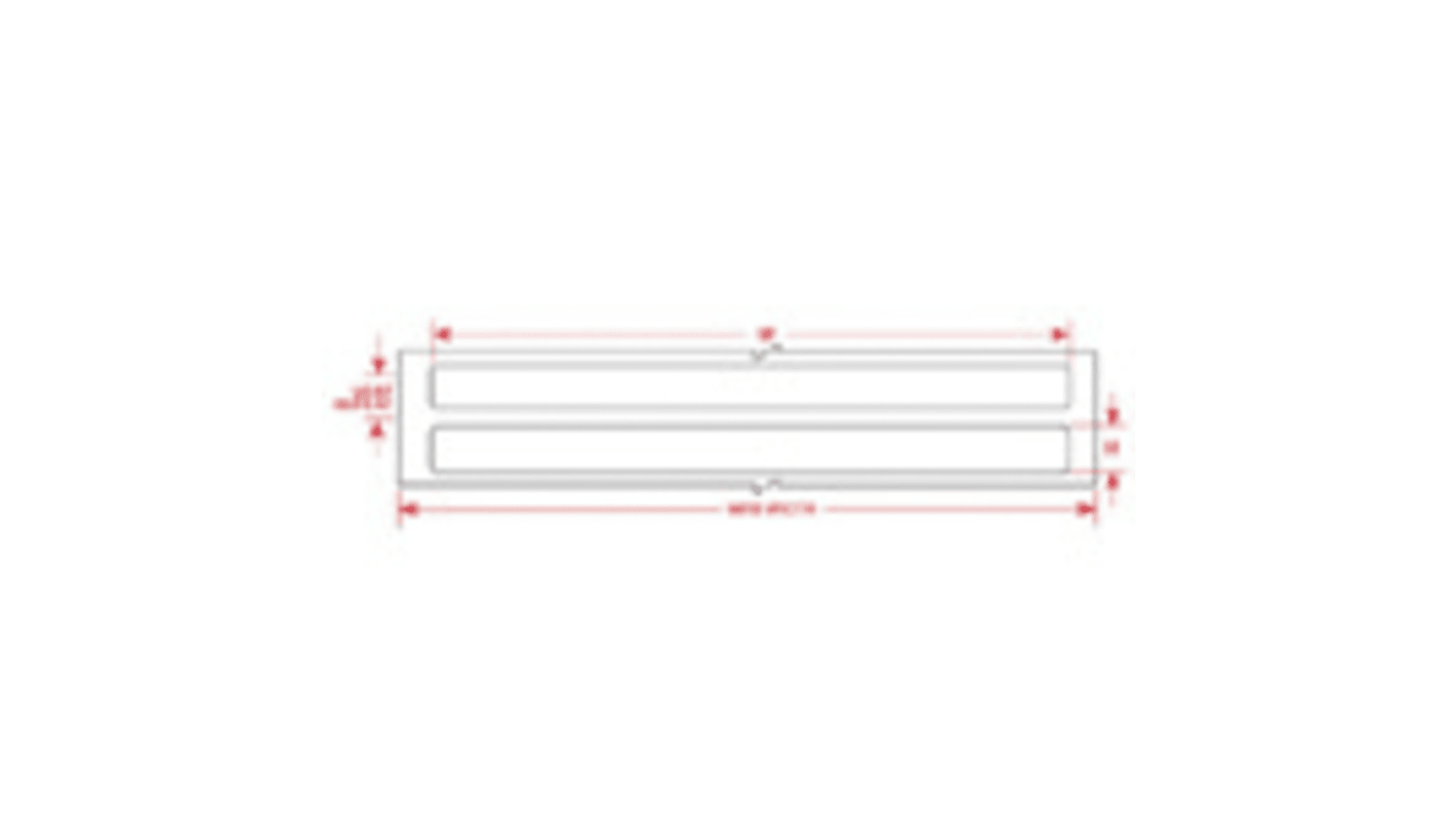 Etiqueta y cinta para impresora de etiquetas Brady sobre fondo Blanco de 50.8 x 57.15mm, 8820 Per Roll, para usar con