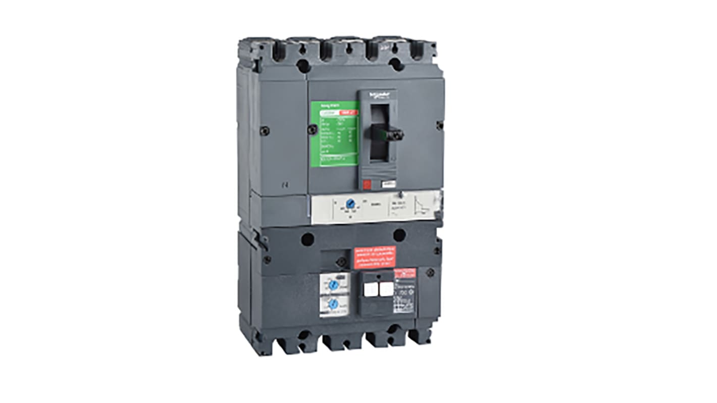 Schneider Electric 400A 4P RCBO D型剩余电流动作断路器, 440V, Vigi CVS400N系列