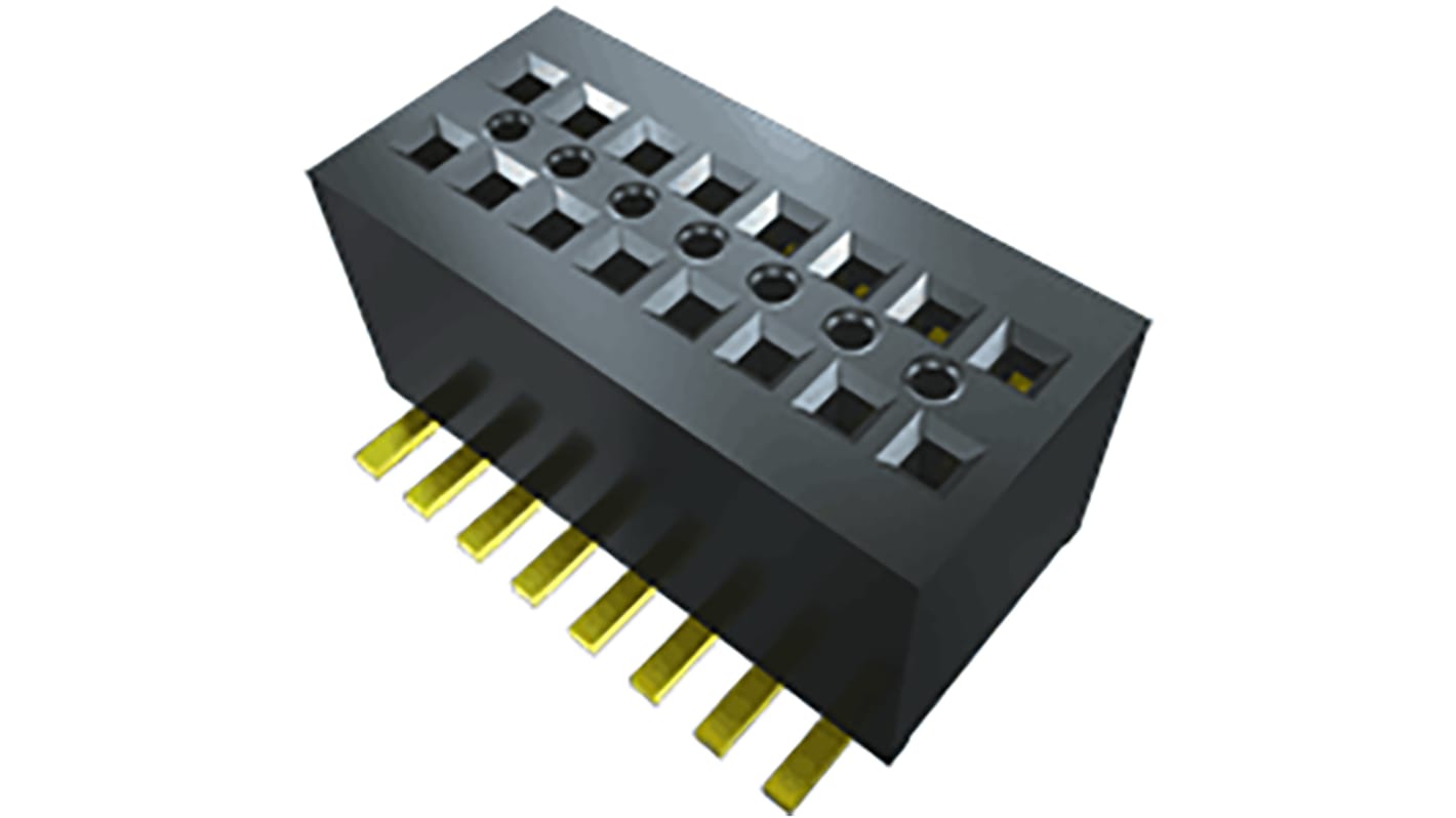 Gniazdo PCB 14 -pinowe 2 -rzędowe raster: 0.8mm typu płytka – płytka Kąt Proste SMD