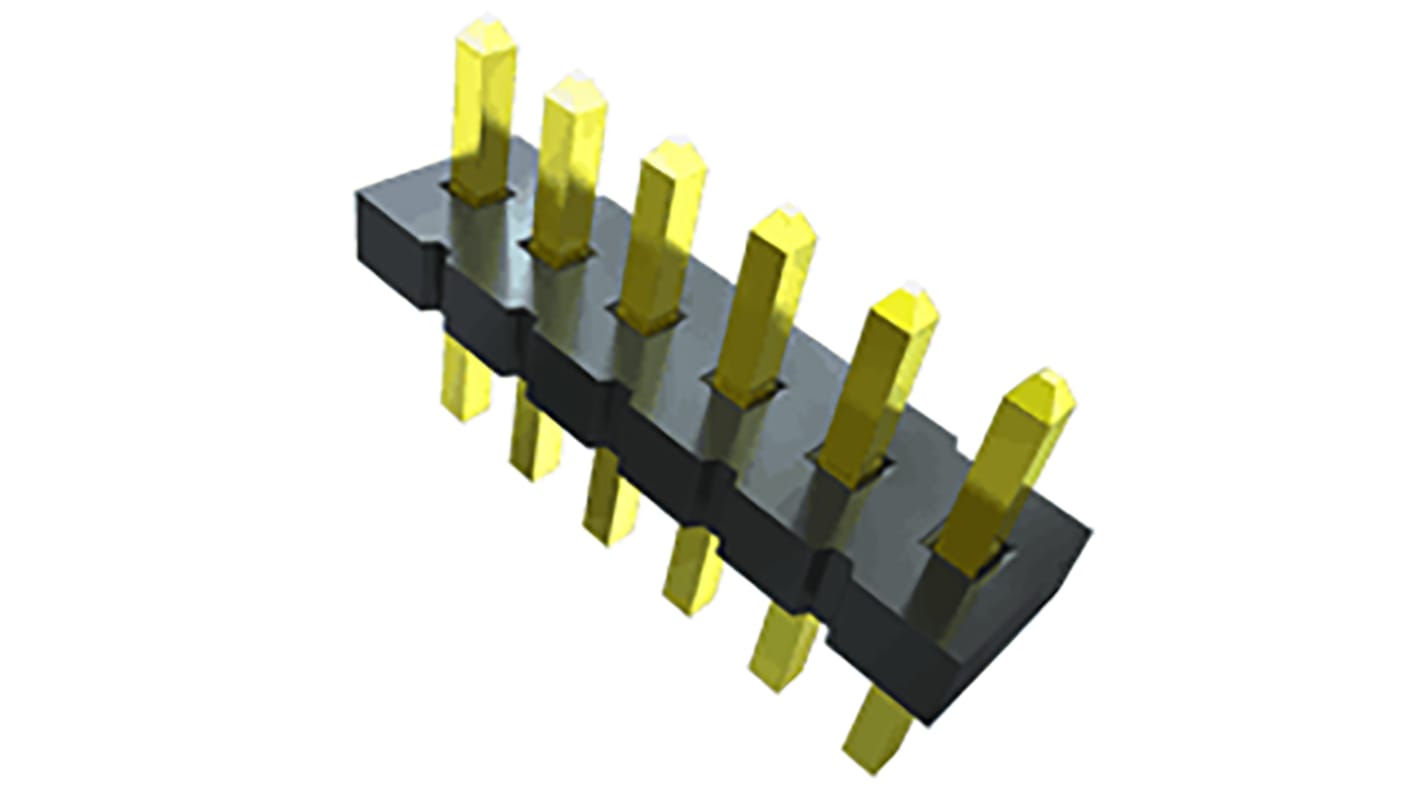 Samtec FTS Stiftleiste Gerade, 14-polig / 2-reihig, Raster 1.27mm, Platine-Platine, Lötanschluss-Anschluss, 3.4A, Nicht