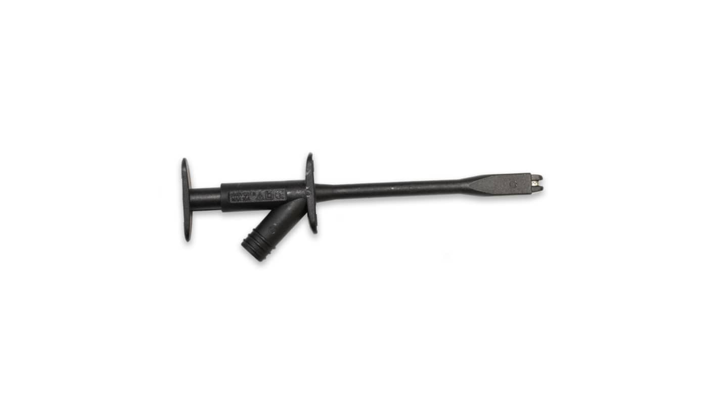 Clip a coccodrillo Mueller Electric, 10A, apertura 18mm, isolato, col. Nero