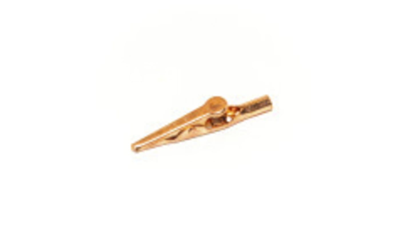 Mueller Electric Crocodile Clip 4 mm Connection, Copper Contact, 10A