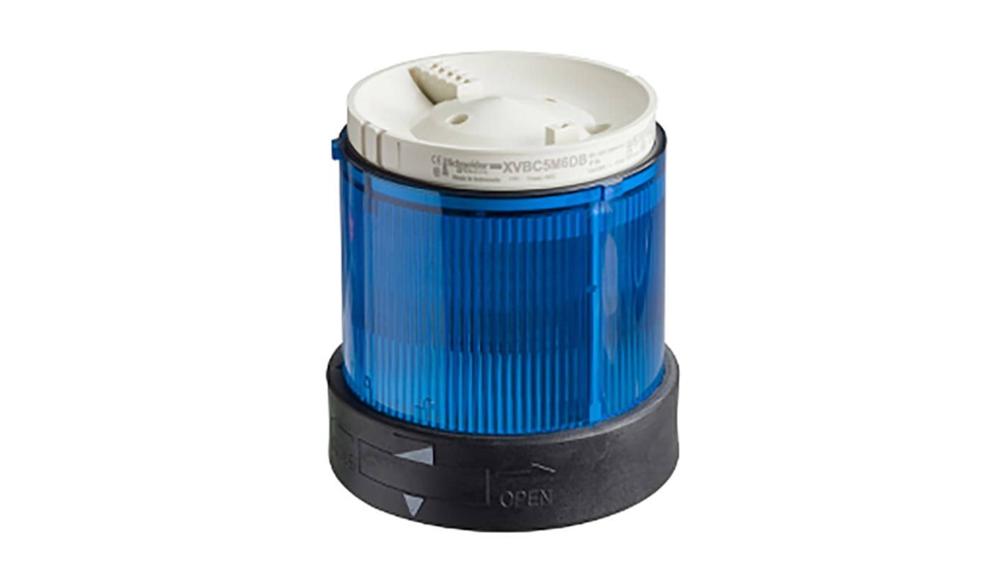 Schneider Electric XVBC Series Blue Flashing Effect Mounting Base, 24 V ac/dc, LED Bulb, AC, DC, IP65, IP66
