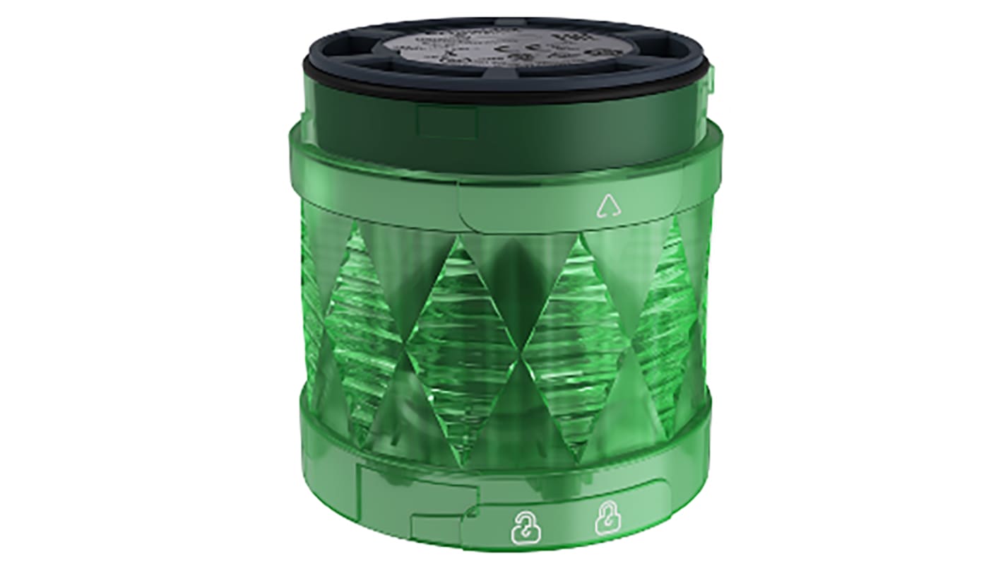 Schneider Electric XVU Series Green Flashing Effect Mounting Base, 24 V ac/dc, LED Bulb, AC, DC, IP65