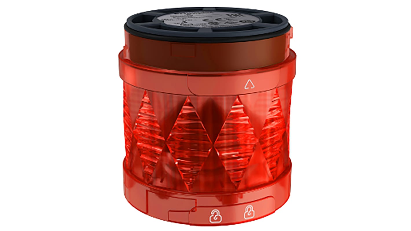 Schneider Electric XVU Series Red Flashing Effect Mounting Base, 24 V ac/dc, LED Bulb, AC, DC, IP65