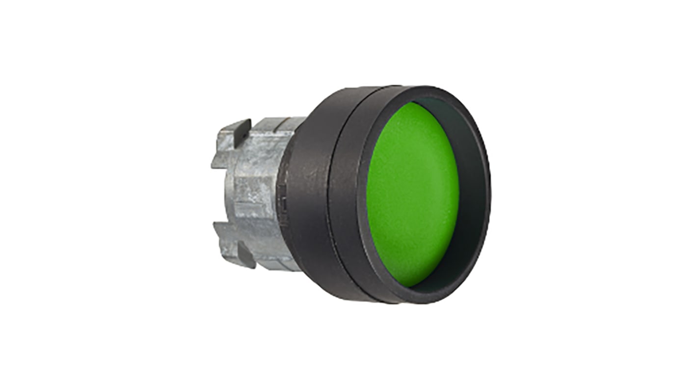 Schneider Electric Harmony XB4 Series Green Momentary Push Button Head, 22mm Cutout, IP66, IP67, IP69K