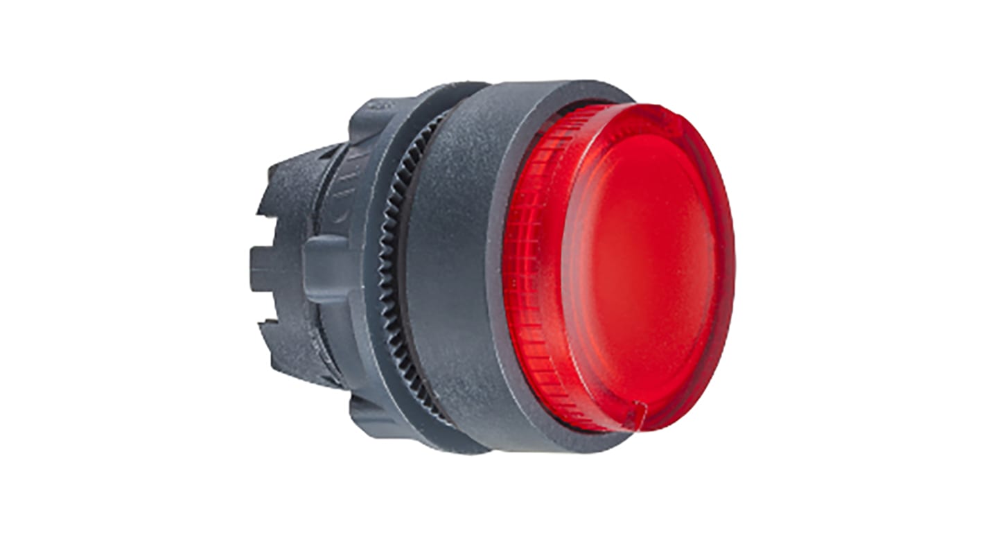 Tête de bouton poussoir Schneider Electric, ZB5 Rouge, Ø découpe 22mm, Momentané