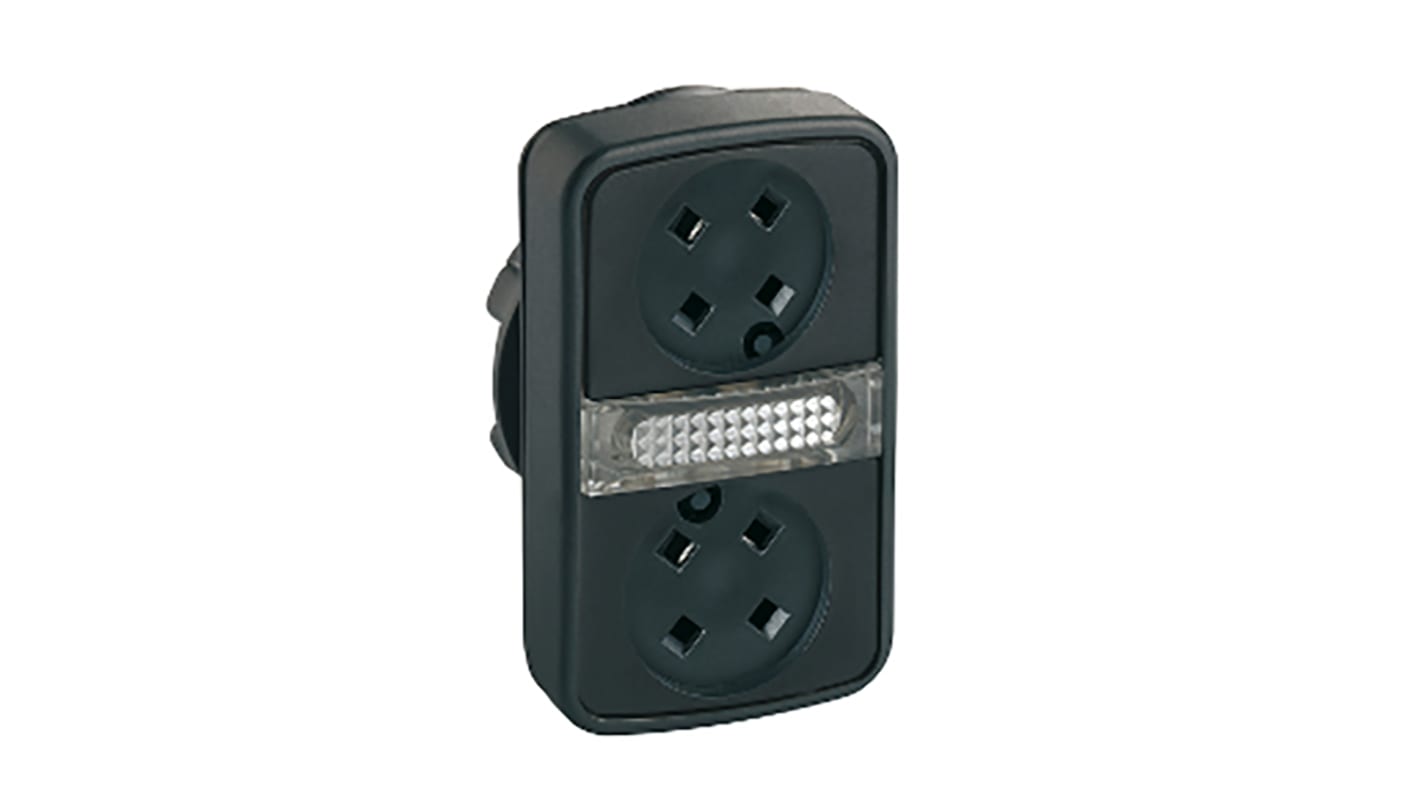 Przycisk, IP66, IP67, IP69K, kolor: Czarny, Schneider Electric, ZB5