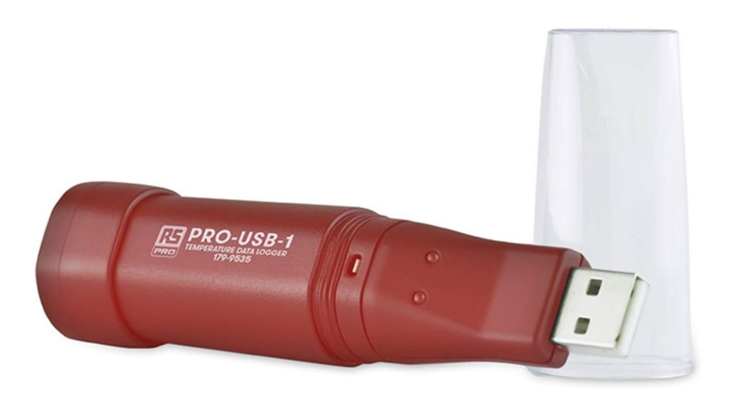 RS PRO Datalogger med Temperatur føler 1 Input kanaler, UKAS kalibreret