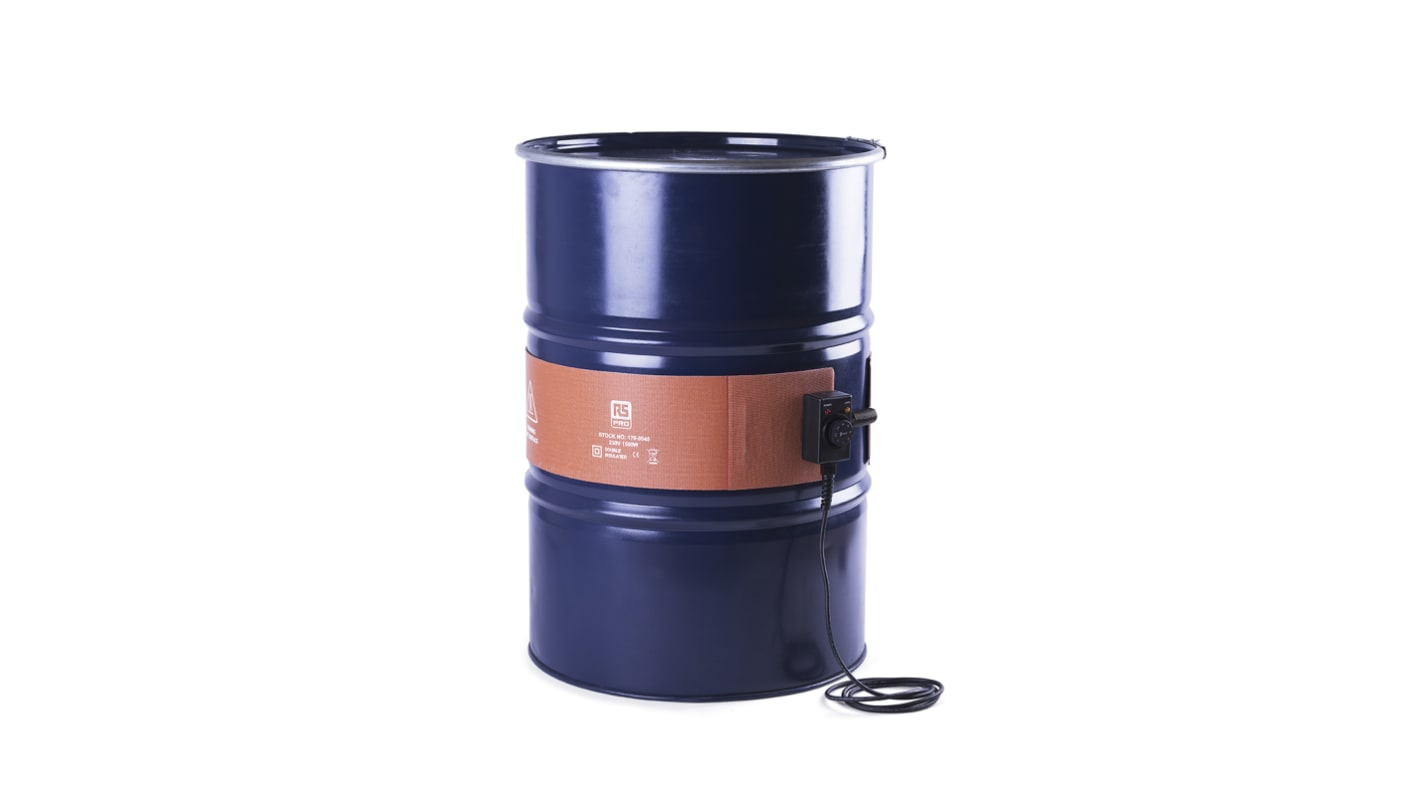 Calentador de bidones - Silicona RS PRO, 230 V ac, 1.5 kW