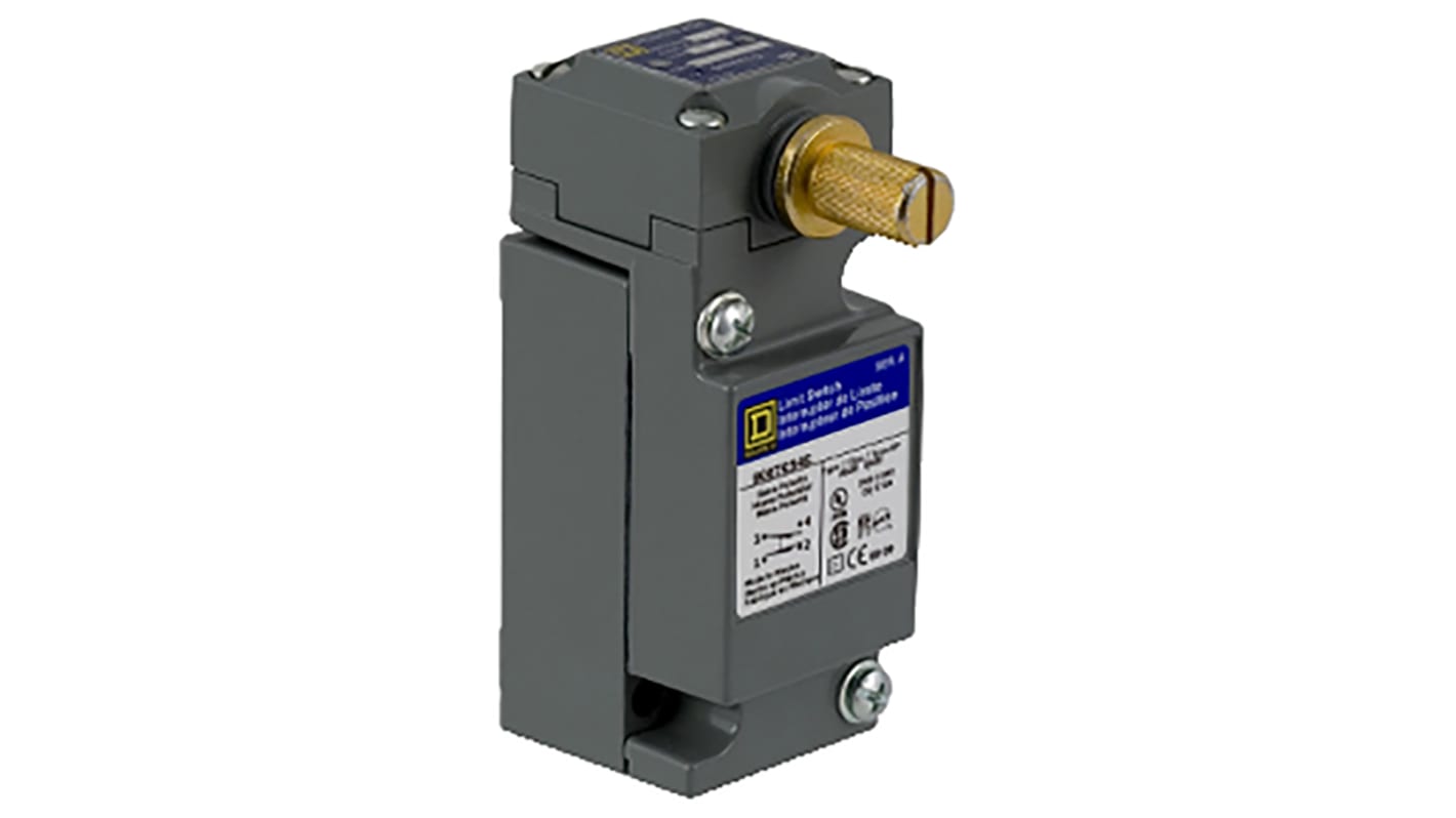 Telemecanique Sensors 9007 Series Limit Switch, NO/NC, IP67, SPDT-DB, Metal Housing, 600V ac Max, 1.2A Max