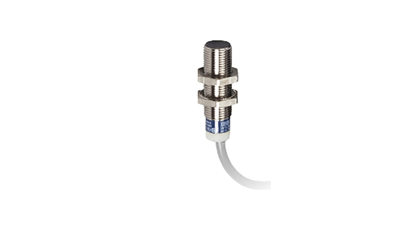 Telemecanique Sensors Inductive Barrel-Style Proximity Sensor, M12 x 1, 4 mm Detection, NC Output, 12 → 24 V dc,