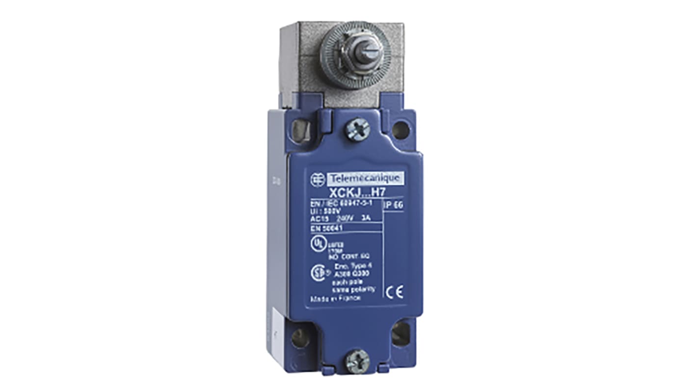 Telemecanique Sensors OsiSense XC Series Rotary head Limit Switch, 2NO/2NC, IP66, 2P, Metal Housing, 240V ac Max, 3A Max