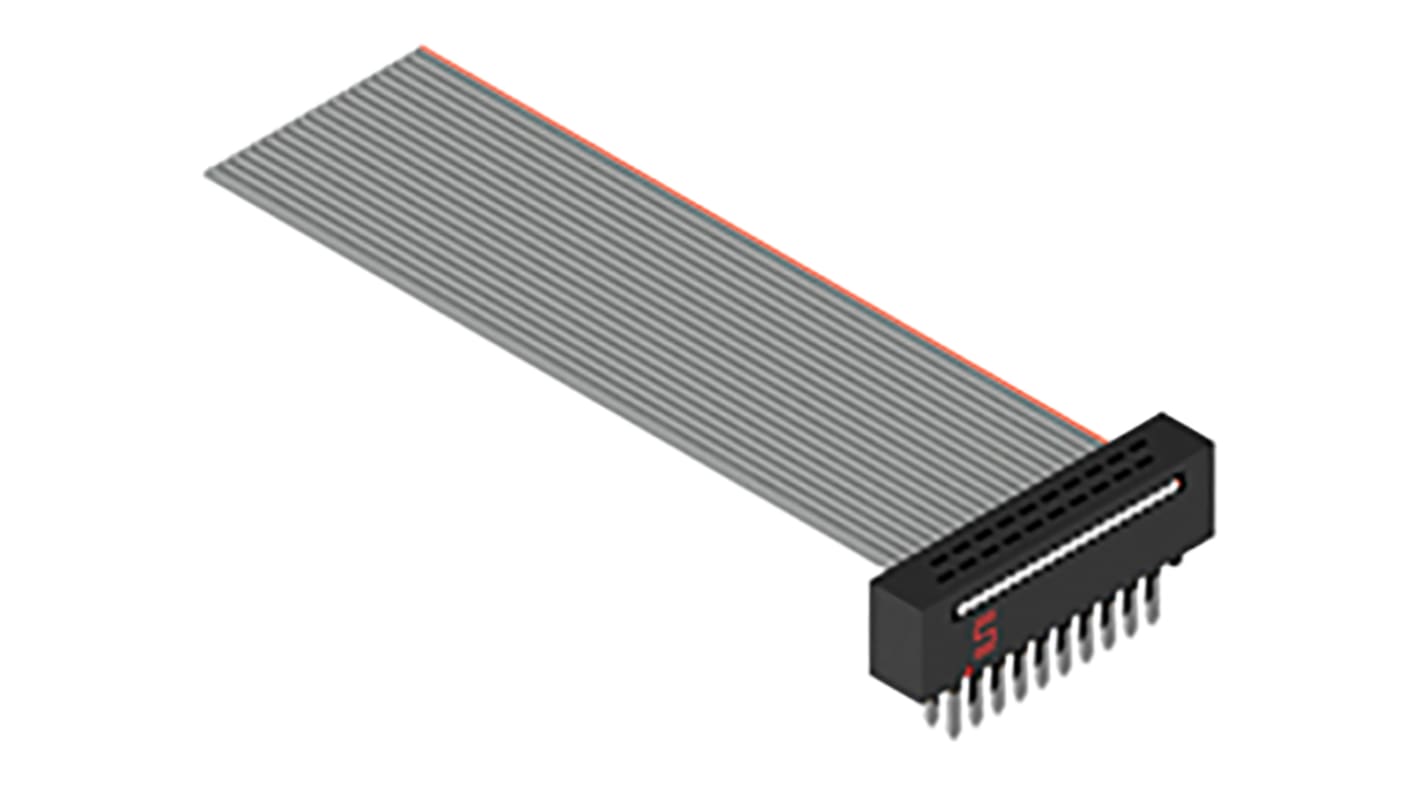 Samtec FFMD Series Flat Ribbon Cable, 1.27mm Pitch, 50.8mm Length, Tiger Eye IDC to Tiger Eye IDC