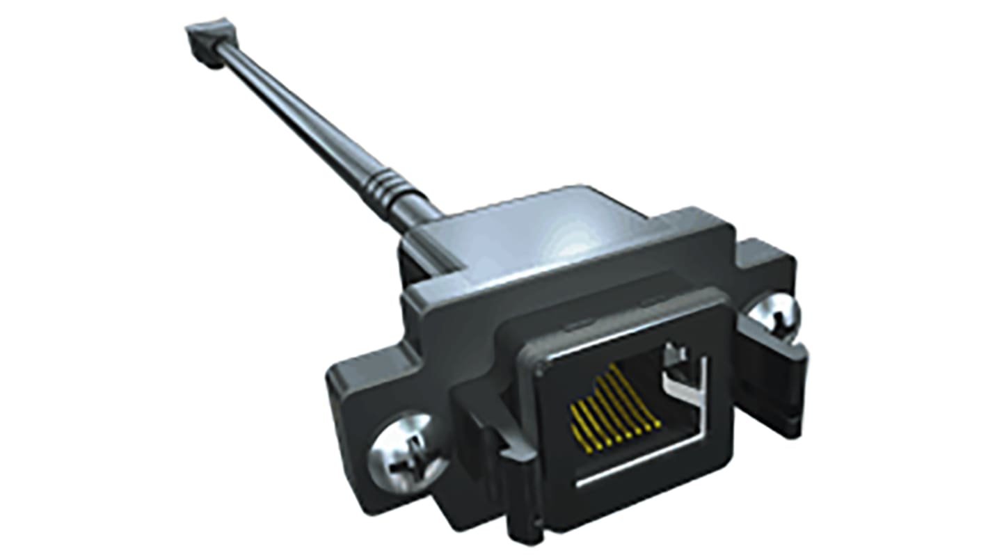 Samtec RPCE Series Female RJ45 Connector, Panel Mount, Cat3, Cat5, Cat5e 1 Port 1 -Way
